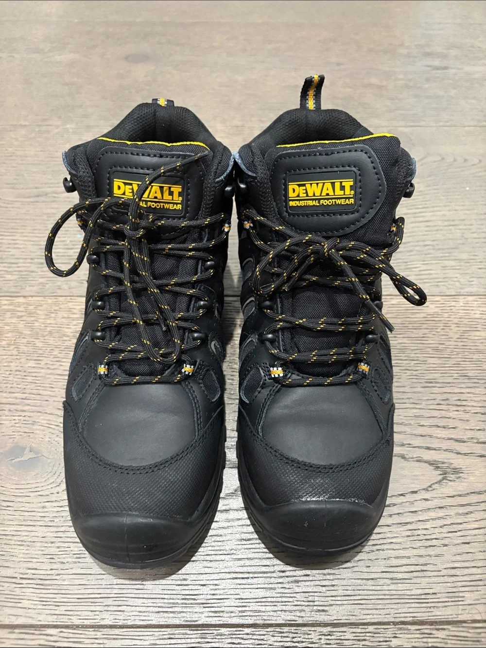 Men’s Black & Yellow Industrial Work Boots